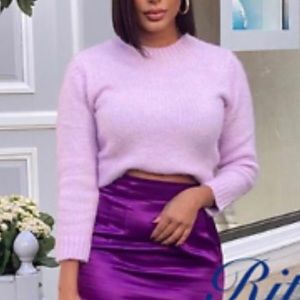 NWT Zara lavender knit sweater